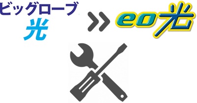 ⑤ ビッグローブ光の撤去工事（任意）【ビッグローブ光からeo光】