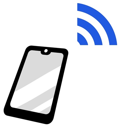 スマホのテザリングで代用する