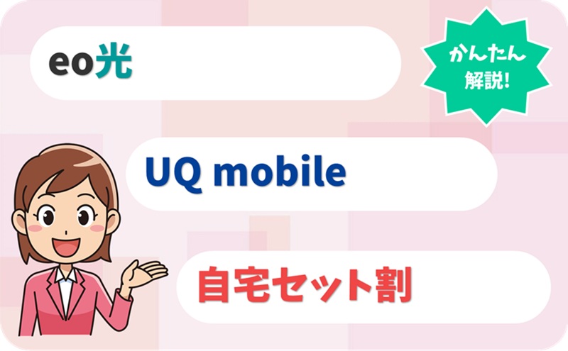 UQ mobile 自宅セット割とは？ - eo光のキャンペーン - アイキャッチ 1